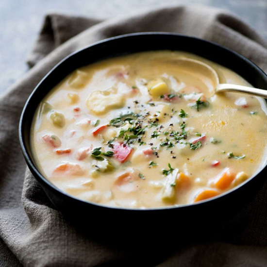 Low Cal Creamy Vegetable Soup - Nutrivitas